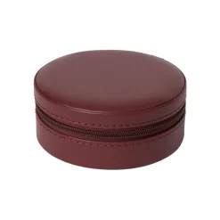 Clearance Smyckesskrin Jackie rund burgundy Småförvaring