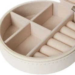 Online Smyckesskrin Jackie rund vit Smyckesskrin|Småförvaring