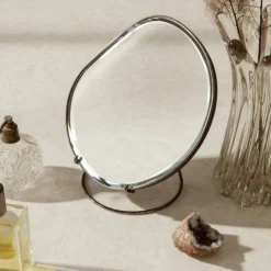 Discount Spegel för bord, Pond mörk krom Speglar