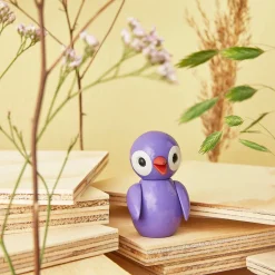 Clearance Spring birds 6,5 cm Playful Purple Barn Barnrum|Träfigurer