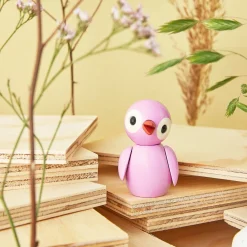 Hot Spring birds 6,5 cm Powerful Pink Barn Barnrum|Träfigurer