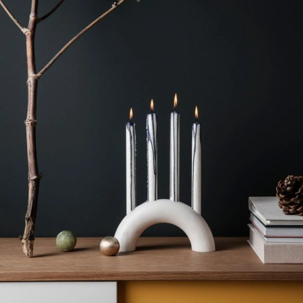 Best Stearinljus Dryp 2-P Blå Stearinljus|Kronljus