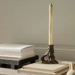 New Stearinljus Dryp 2-P Grön Stearinljus|Kronljus