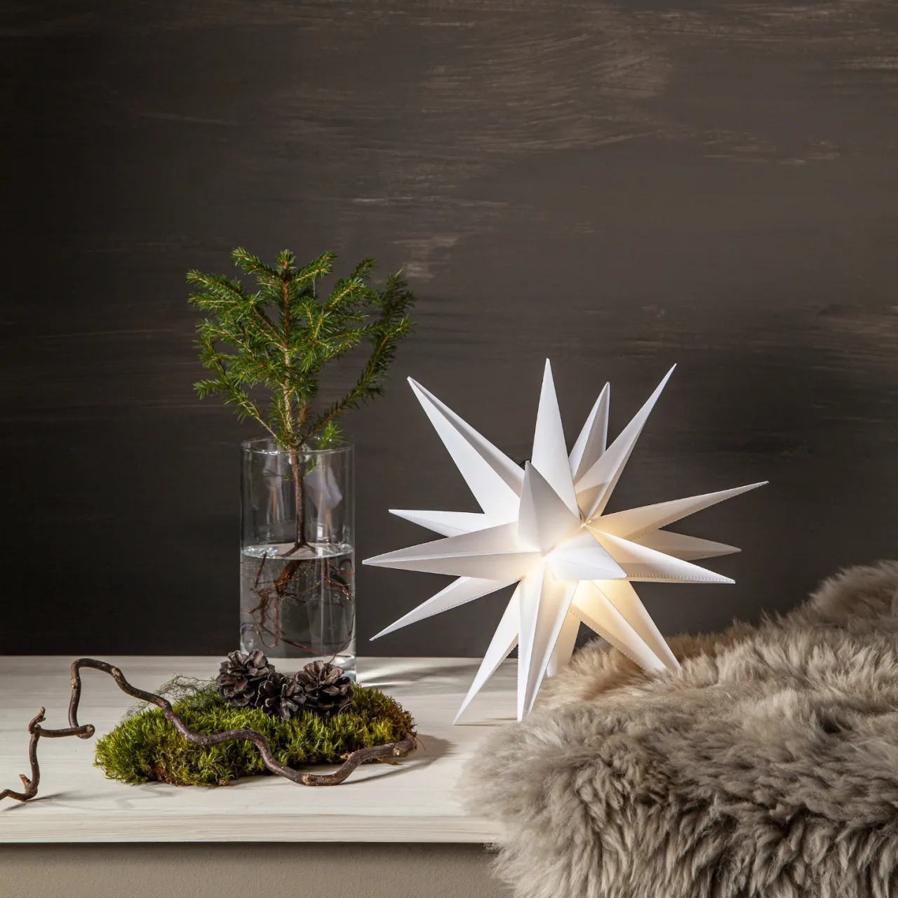 Outlet Stjärna Alice 35cm Utebelysning|Julbelysning