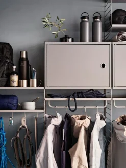 Discount Stång Metall 30 cm grå String Tillbehör