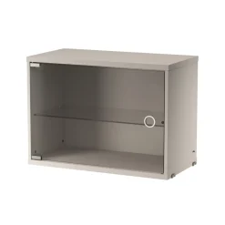 Discount String Skåp med glasdörr 58x30 Beige Sideboards & Skåp|String Skåp & Fällbord