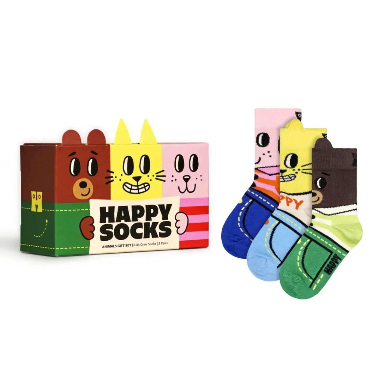 Strumpor Animal 3-pack Barn Barnaccessoarer