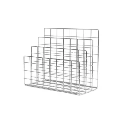 Tidningsställ Koster 37x18x32 cm Krom Småförvaring|Skrivbordstillbehör