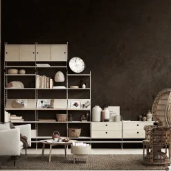 Sale Tidskriftshylla Trä 58x30 ask String Hyllplan