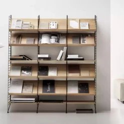 Outlet Tidskriftshylla Trä 58x30 beige String Tillbehör