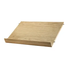 New Tidskriftshylla Trä 58x30 ek String Hyllplan