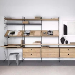 Clearance Tidskriftshylla 78x30 String Tillbehör|Hyllor