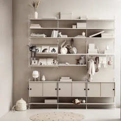 Hot Tidskriftshylla 78x30 beige String Tillbehör