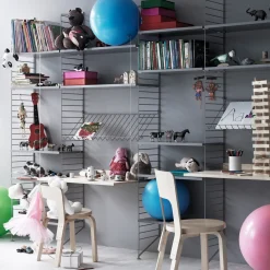 Hot Tidskriftshylla 78x30 grå String Hyllplan|Småförvaring