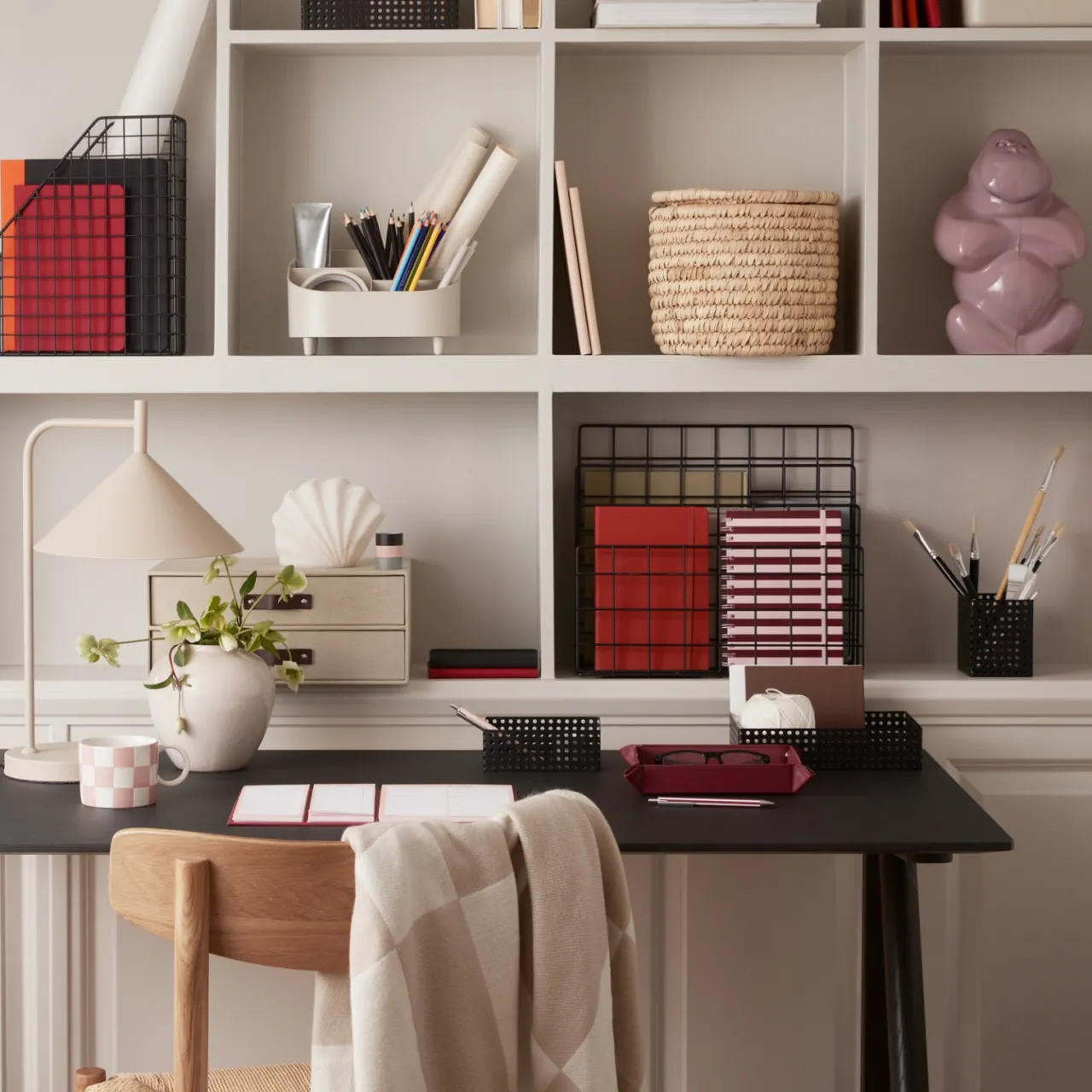 Discount Tidskriftssamlare Koster 27x10x31 cm Svart Småförvaring|Skrivbordstillbehör