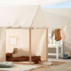 Clearance Tält Lekhus Natur Barn Leksaker|Barnrum