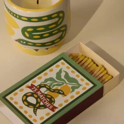 Outlet Tändstickor Adopo Snake Gul Tändstickor|Ljusstakar & Lyktor