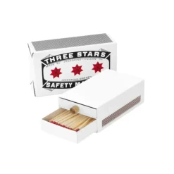 Sale Tändsticksfodral Three Star Vit Tändstickor|Brandsläckare & Brandfiltar