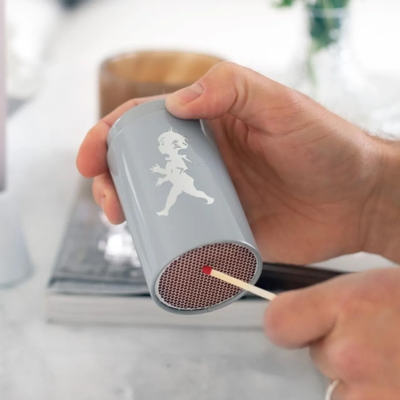 New Tändsticksrör Grå Tändstickor