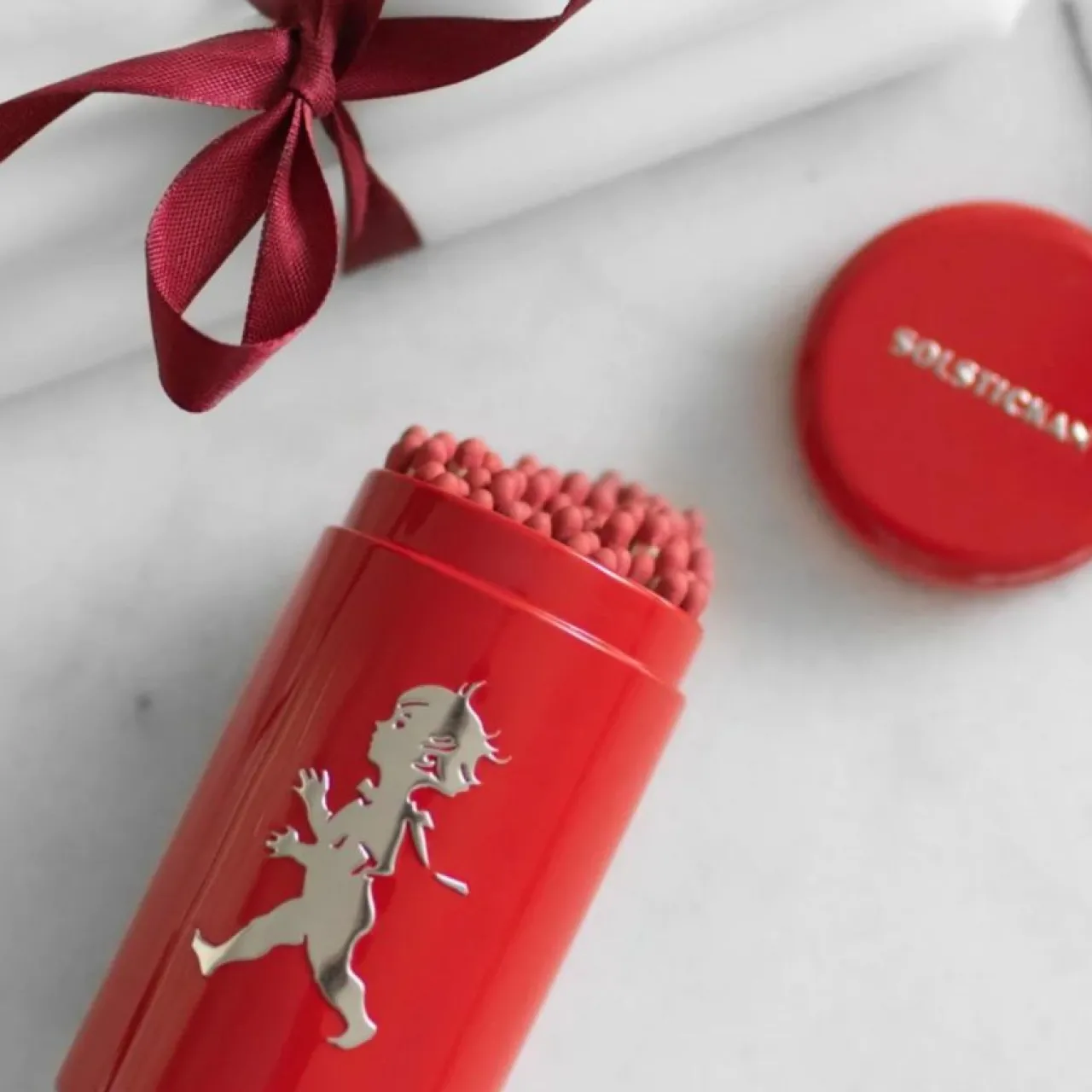 Clearance Tändsticksrör röd Tändstickor|Till Julklappsspelet