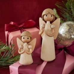 Online Träfigur Aura Angel 9cm Barn Barnrum|Träfigurer