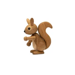 Träfigur Peanut Ekorrunge 8,5 cm Ek Barn Barnrum|Träfigurer