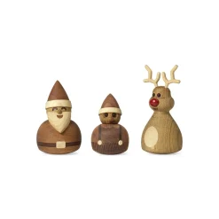 Träfigur Santa 10cm Novent|Julfavoriter