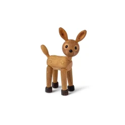 Hot Träfigur Spot Rådjur Baby 12,7 cm Ek/Lönn Barn Barnrum|Träfigurer