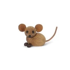 Hot Träfigur The Country Mouse 4,5 cm Ek Barn Barnrum|Träfigurer