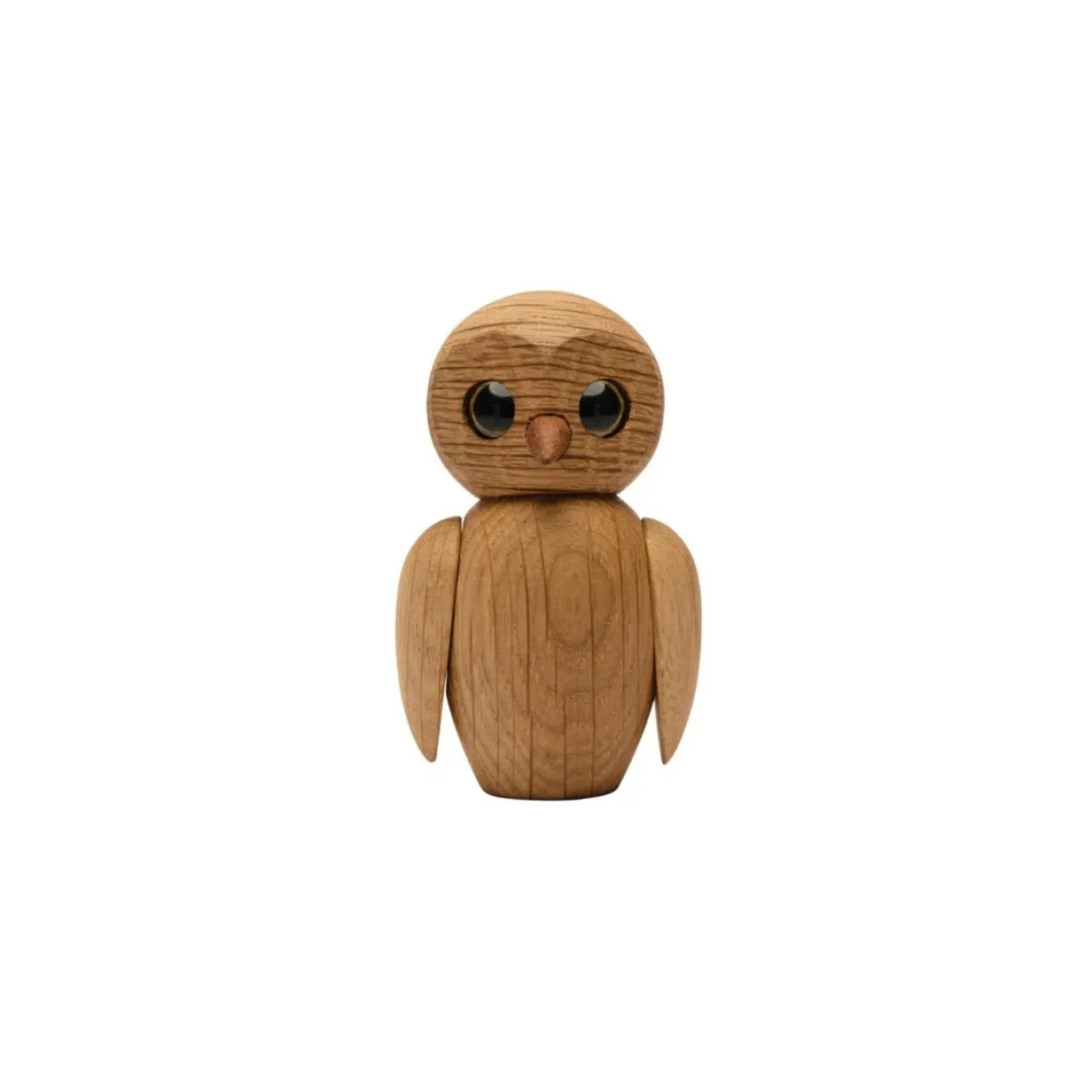 Outlet Träfigur Wise Uggla 7 cm Ek Barn Barnrum|Träfigurer