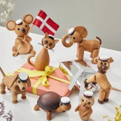 Outlet Träfigur Wise Uggla 7 cm Ek Barn Barnrum|Träfigurer