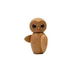Outlet Träfigur Wise Uggla 7 cm Ek Barn Barnrum|Träfigurer
