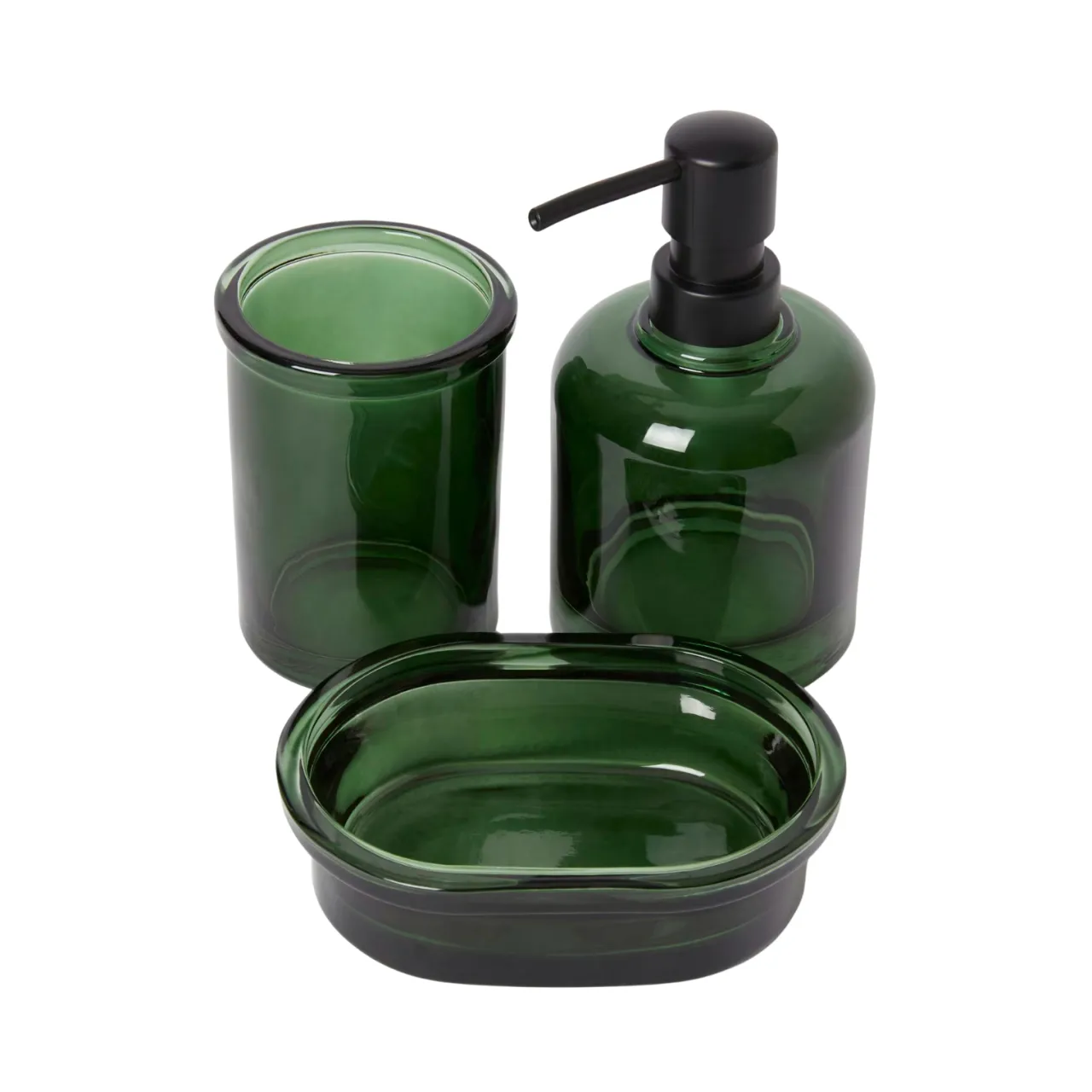 Sale Tvålpump Glas mörkgrön Tvål & Handkräm