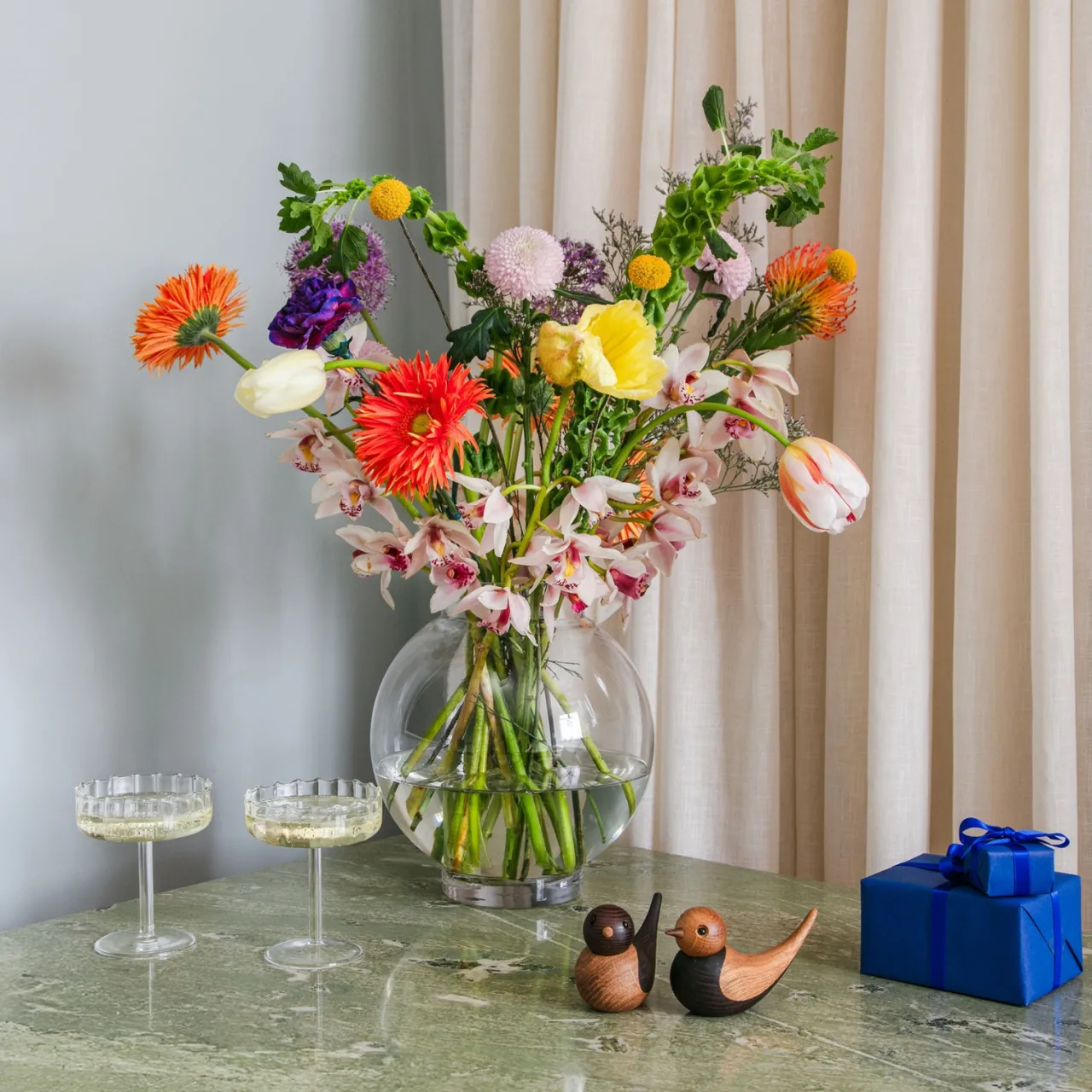 Hot Vas Dalia 26 cm klar Vaser|Adventspresenter