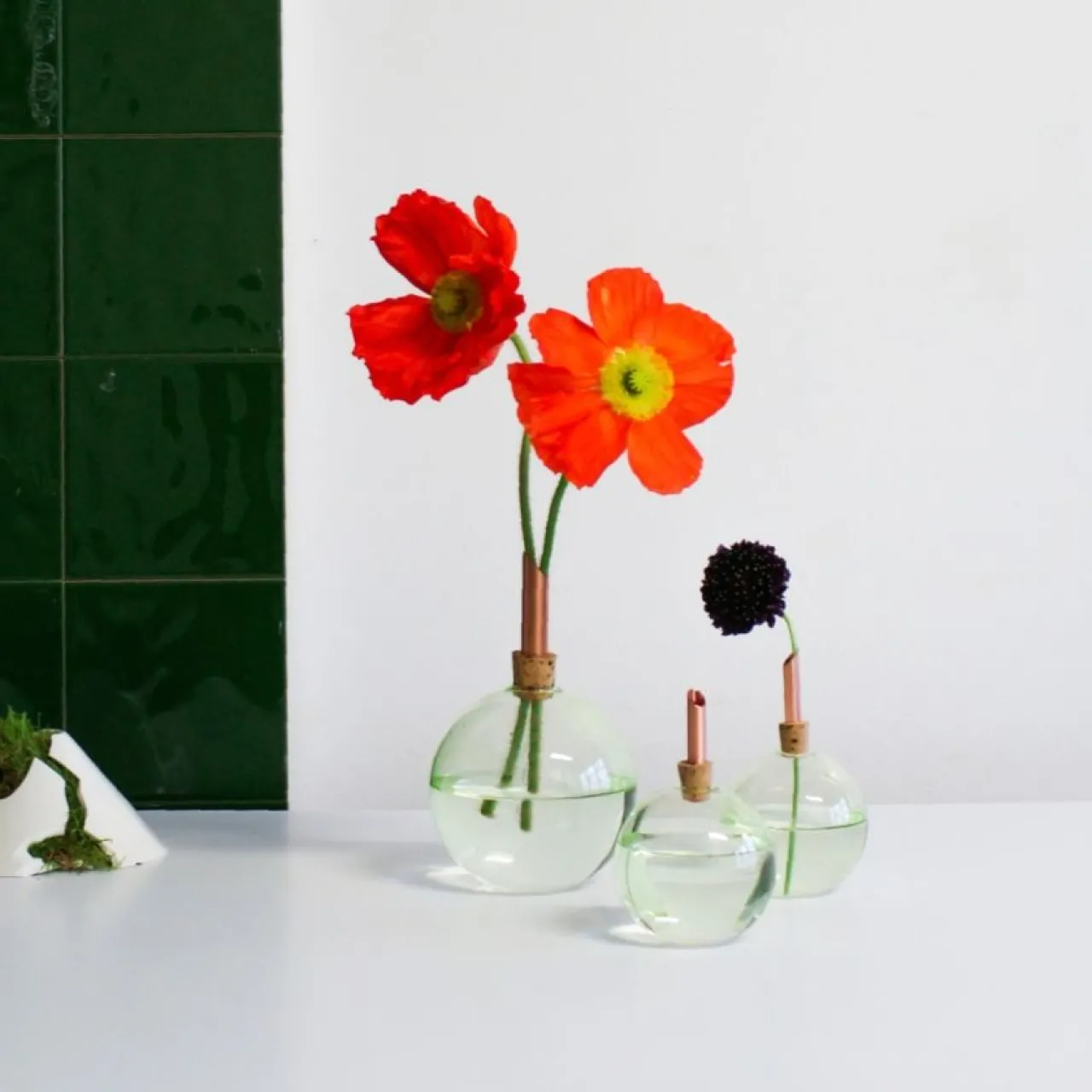 Clearance Vas Glasilium D65 Grön Vaser|Till Julklappsspelet