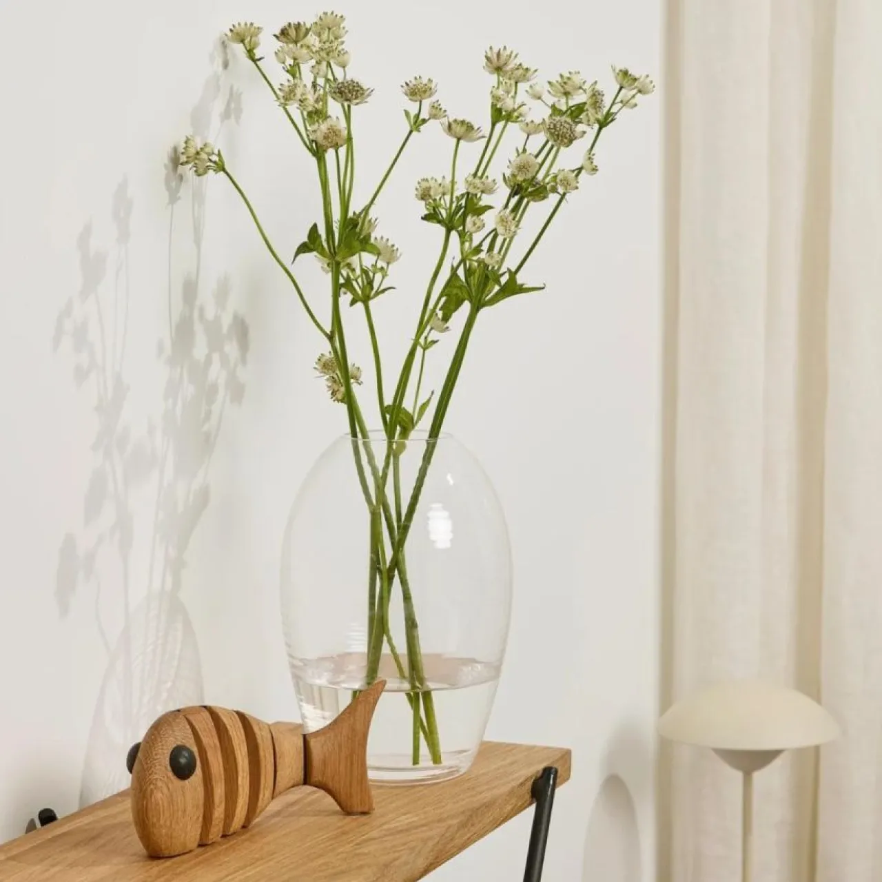 New Vas Laine Oval 14x20cm Klar Vaser