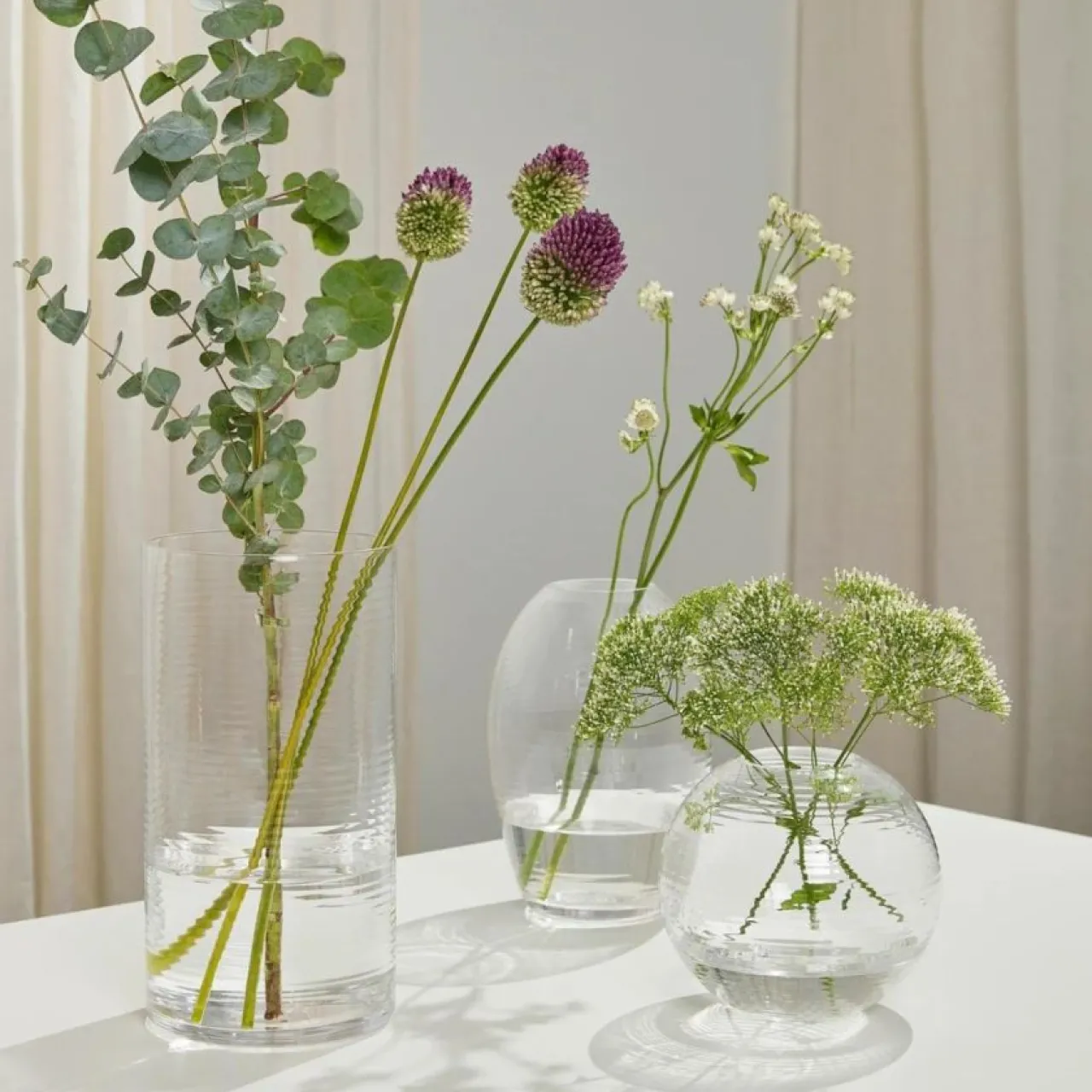 New Vas Laine Oval 14x20cm Klar Vaser