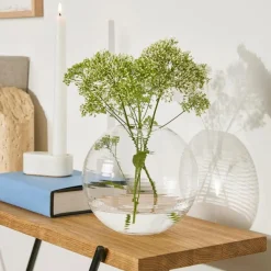 New Vas Laine Rund 15x13,5cm Klar Vaser