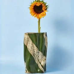 Sale Vas Swirly 18,5 cm Grön Vaser