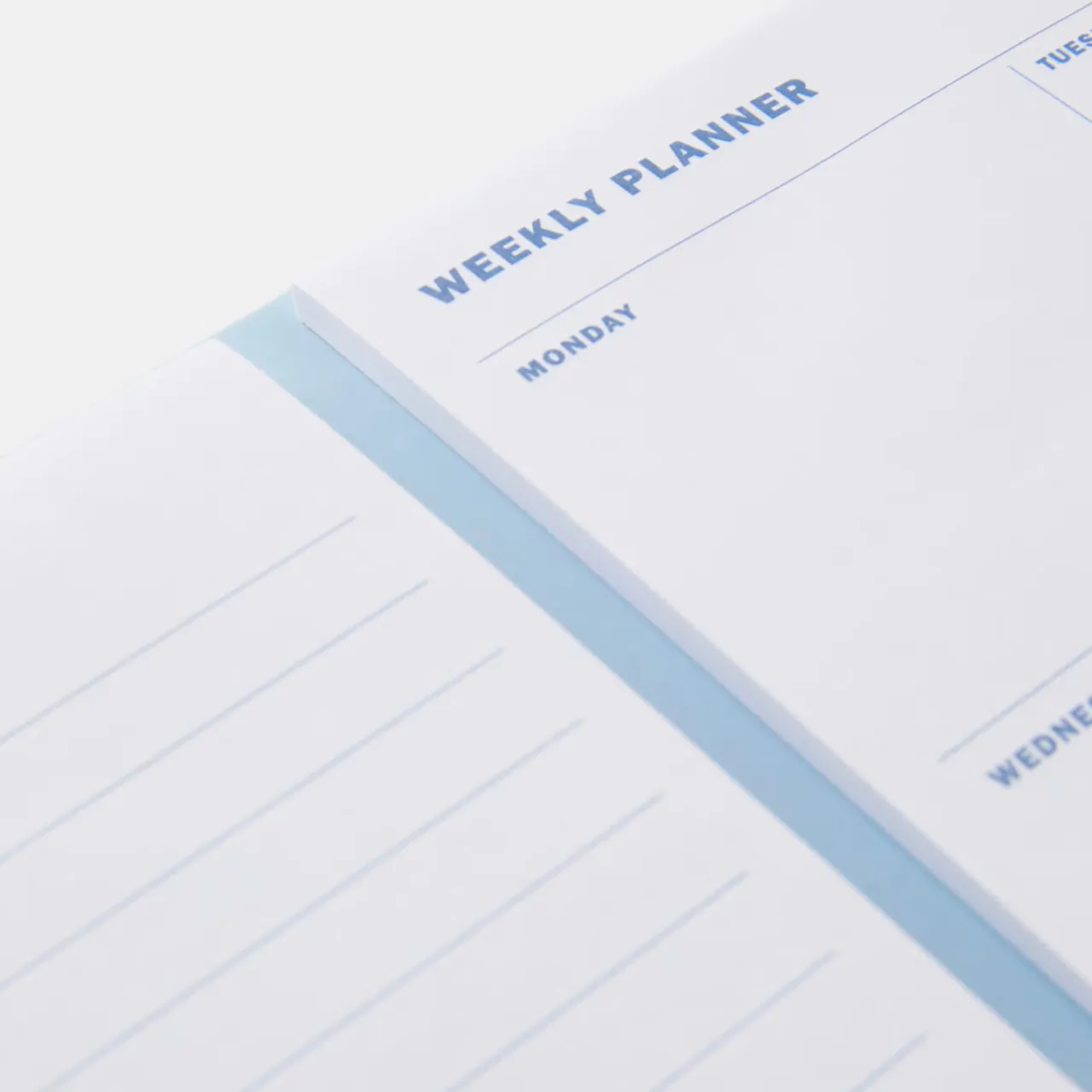 Clearance Veckoplanerare Set KIT Ljusblå Skrivbordstillbehör