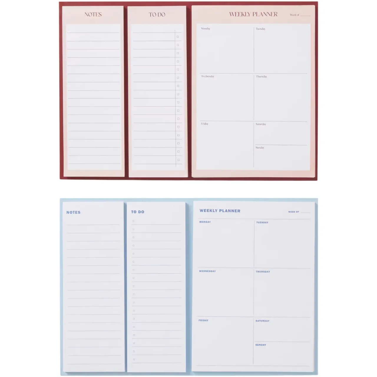 Clearance Veckoplanerare Set KIT Ljusblå Skrivbordstillbehör