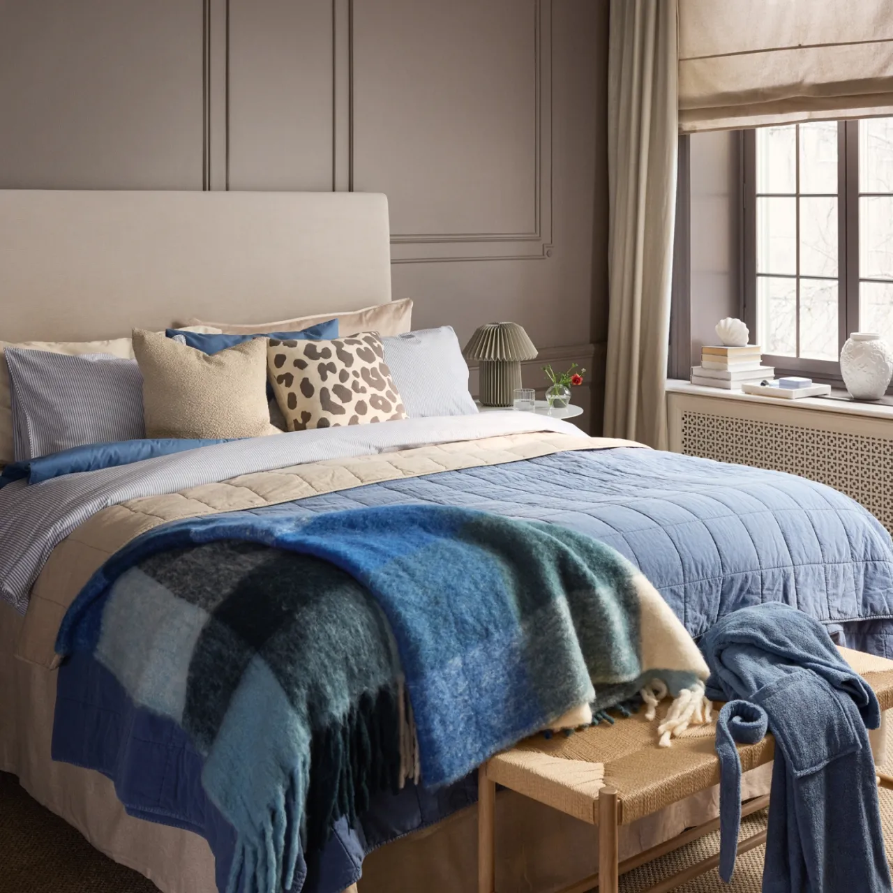 Online Överkast Celia 240x240cm Blå Överkast|Julfavoriter