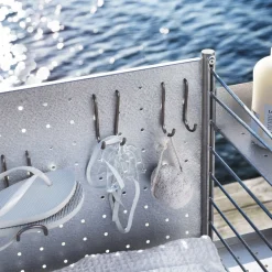 Online Vertikal Dubbelkrok 2-p rostfritt stål String Tillbehör