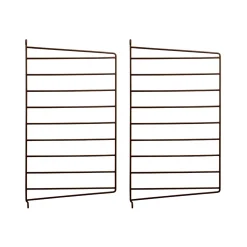 Väggavel 50x30 2-p brun String Gavlar