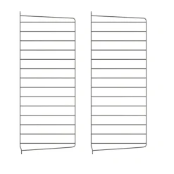 Outlet Väggavel 75x30 2-p Mörkgrå String Gavlar