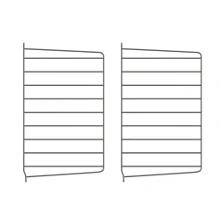 Hot Väggavel 50x30 2-p Mörkgrå String Gavlar