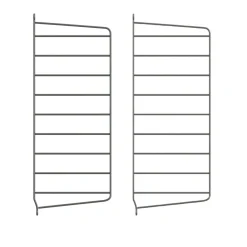 Discount Väggavel 50x20 2-p Mörkgrå String Gavlar