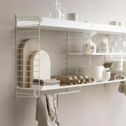 Väggavel 75x30 1-p svart String Gavlar