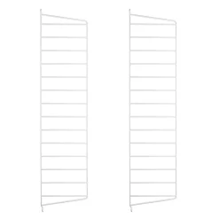 Clearance Väggavel 75x20 2-p vit String Gavlar