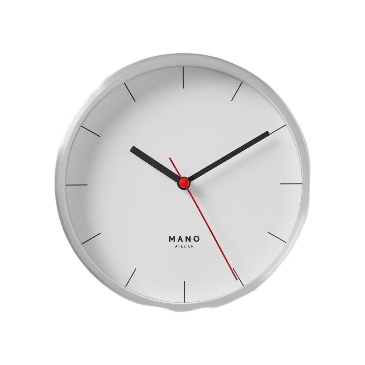Hot Väggklocka Mano 15 cm Krom Väggklockor|Till Julklappsspelet